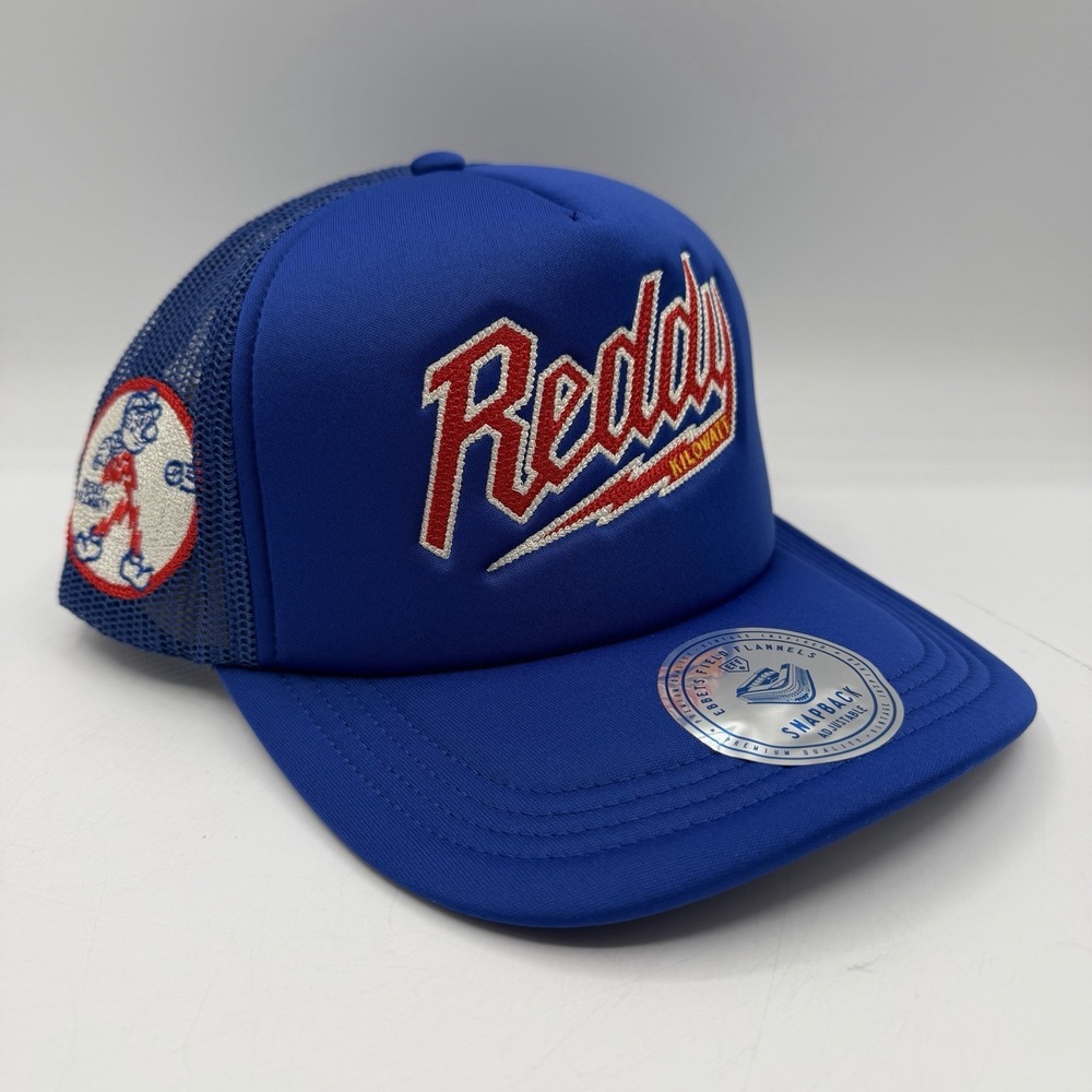 Ebbets Field Flannels Reddy Kilowatt Hat Cap Blue Snapback Adjustable Baseball‎